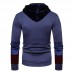 Men's Cotton Fashion Solid Color Fit Drawstring Pullover Hoodies Casual Sweatshirts