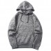 Fashion Men's Solid Color Hooded Tops Casual Long Sleeve Sports Hoodies