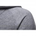 Men's Fashion Unique Zipper Decoration Loose Casual Overhead Long Sleeve Hooded Sweatshirt