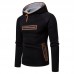 Men's Fashion Unique Zipper Decoration Loose Casual Overhead Long Sleeve Hooded Sweatshirt