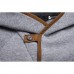 Men's Fashion Unique Zipper Decoration Loose Casual Overhead Long Sleeve Hooded Sweatshirt