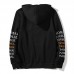 Men's Polyester Letter Thickened Drawstring Overhead Sports Hoodies Sweatshirt
