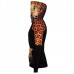 Hem head Side 3D Printing Sweater Fashion Casual Leopard Hoodies