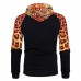 Hem head Side 3D Printing Sweater Fashion Casual Leopard Hoodies