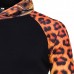 Hem head Side 3D Printing Sweater Fashion Casual Leopard Hoodies