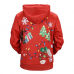 Christmas Decorating 3D Printing Blouse Men's Casual Long Sleeves Loose Hoodies