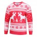 Men Christmas Red Deer Printed Long Sleeve Sweatshirt Casual Slim Fit Thick Hoodies Sweatshirts Men Christmas Red Deer Printed Long Sleeve Sweatshirt Casual Slim Fit Thick Hoodies Sweatshirts