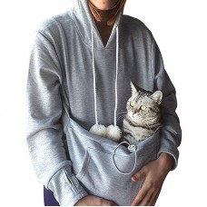 Mens Winter Pets Baby Care Brood Pouch Multifunctional Hoodies Warm Fleece Sweatshirt