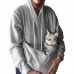 Mens Winter Pets Baby Care Brood Pouch Multifunctional Hoodies Warm Fleece Sweatshirt