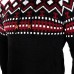 Mens Printing Christmas Sweaters Hoodies Patchwork Slim Fit Long Sleeve Casual Sweatshirts