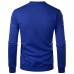 Mens Fashion Solid Color Printing Overhead Casual Sweatshirt
