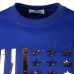 Mens Fashion Solid Color Printing Overhead Casual Sweatshirt