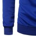 Mens Fashion Solid Color Printing Overhead Casual Sweatshirt