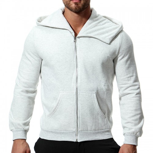 Winter Hooded Zipper Long Sleeve Solid Color Casual Hoodies Sweatshirts  For Men Winter Hooded Zipper Long Sleeve Solid Color Casual Hoodies Sweatshirts  For Men