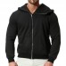 Winter Hooded Zipper Long Sleeve Solid Color Casual Hoodies Sweatshirts  For Men Winter Hooded Zipper Long Sleeve Solid Color Casual Hoodies Sweatshirts  For Men