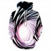 3D Abstract Pattern Big Pocket Long Sleeve Loose Hoodies Sweatshirts for Men