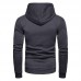Men Color Block Zipper Patchwork Hooded Sweatshirt Men Color Block Zipper Patchwork Hooded Sweatshirt
