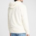 Men's Fashion Half Zipper Thick Warm Hoodies Shearling Long Sleeve Overhead Sweatshirts