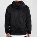 Men's Fashion Half Zipper Thick Warm Hoodies Shearling Long Sleeve Overhead Sweatshirts