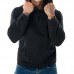Men's Fashion Cotton Double Pockets Overhead Hooded Long Sleeve Casual Sweatshirt