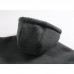 Mens Thicken Fleece Warm Solid Color Zip up Drawstring Hoodies Sweatshirts