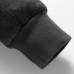 Mens Thicken Fleece Warm Solid Color Zip up Drawstring Hoodies Sweatshirts