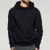 Men's Casual Hooded Drawstring Modish Pure Color Warm Fit Long Sleeve Sweatshirt
