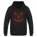 Men's Fashion Halloween Design Hooded Rib Cuff Thick Warm Long Sleeve Casual Sweatshirt