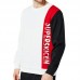 Men's Casual Round Neck Loose Sweatshirt Color Block Printing Long Sleeve Sports Tops Men's Casual Round Neck Loose Sweatshirt Color Block Printing Long Sleeve Sports Tops