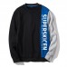 Men's Casual Round Neck Loose Sweatshirt Color Block Printing Long Sleeve Sports Tops Men's Casual Round Neck Loose Sweatshirt Color Block Printing Long Sleeve Sports Tops