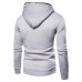 Men's Fashion Zipper Collar Hooded Solid Color Long Sleeve Casual Overhead Sweatshirt Men's Fashion Zipper Collar Hooded Solid Color Long Sleeve Casual Overhead Sweatshirt