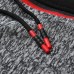 Mens Fashion Zipper Decoration Hooded Drawstring Long Sleeve Casual Sweatshirt