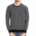 Men Fall Leisure Polyester Long Sleeve Loose Pure Color O-neck Collar Pollover Sweatshirt Men Fall Leisure Polyester Long Sleeve Loose Pure Color O-neck Collar Pollover Sweatshirt