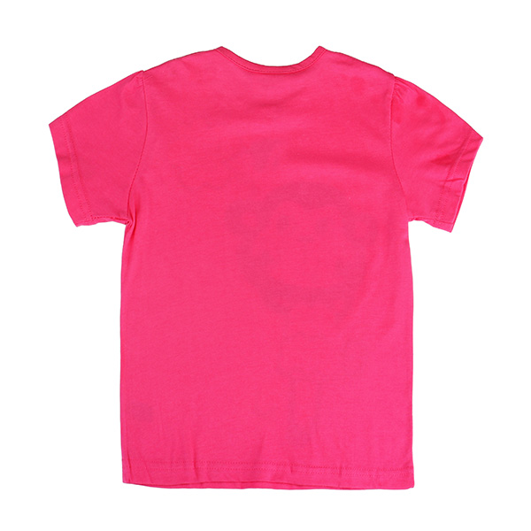 2015 New Summer Baby Girl Children Monkey Rose Red Cotton Short Sleeve T-shirt