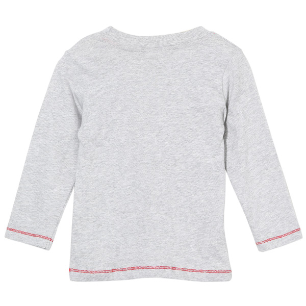 2015 New Little Maven Summer Baby Girl Children Cartoon Grey Cotton Long Sleeve T-shirt