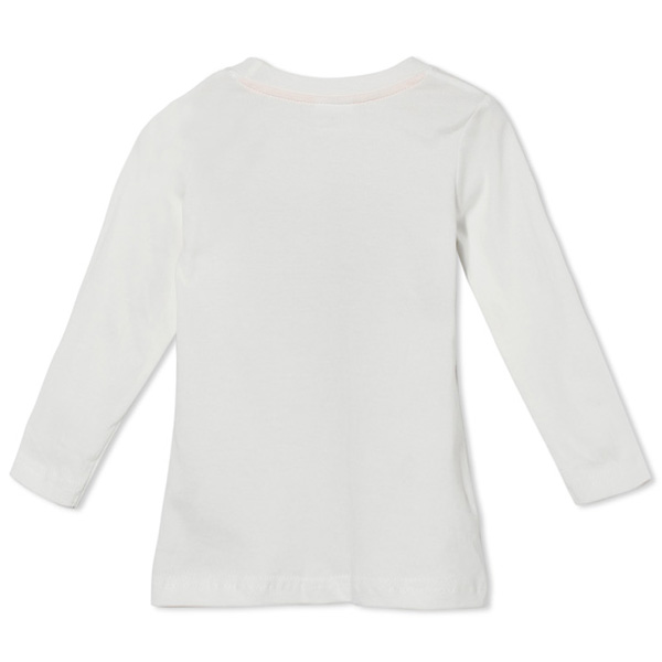 2015 New Little Maven Summer Baby Girl Children Rabbit White Cotton Long Sleeve T-shirt