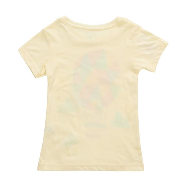 2015 New Little Maven Baby Girl Children Air Balloon Yellow Cotton Short Sleeve T-shirt