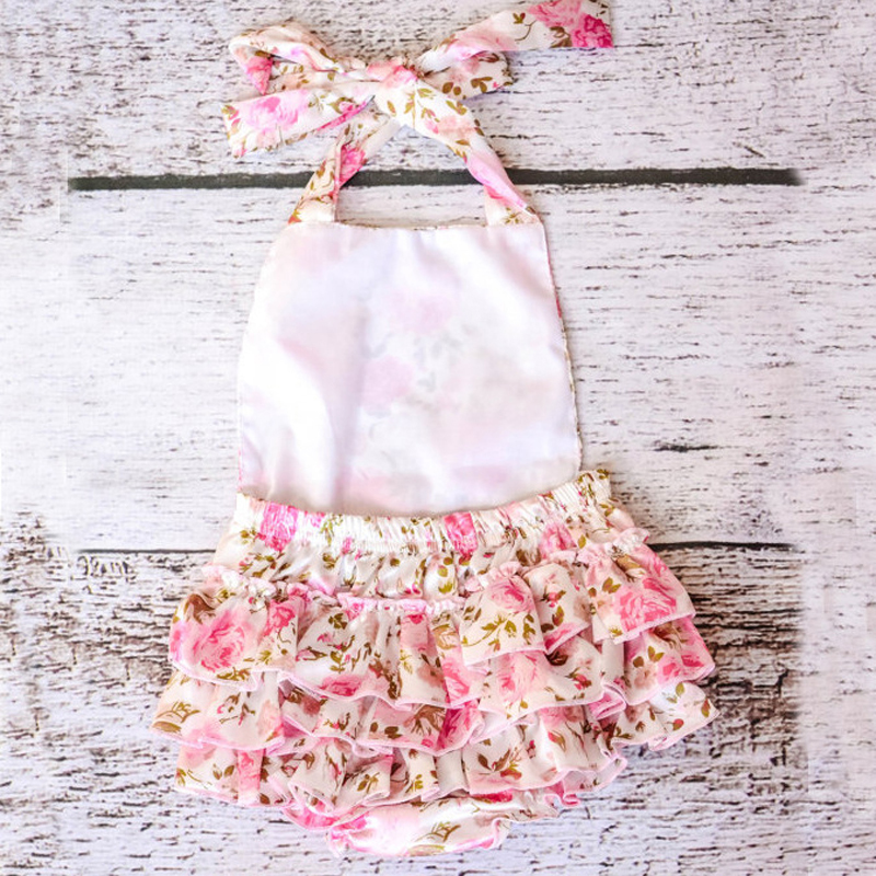 Baby Kids Girls Romper Toddlers Short Lace Flower Sets Sunsuit Outfit