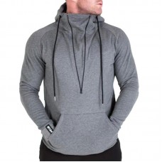 Men's Autumn Winter Long Sleeve Pure Color Overhead Slim Fit Casual Sweatshirt